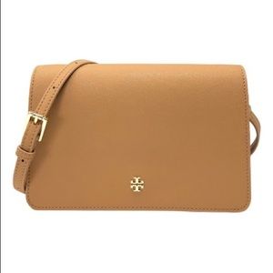 LIKE NEW- Tory Burch Emerson Brown Crossbody